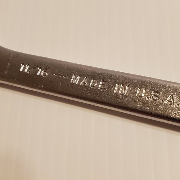 Jensen combo wrenches 1"   11/16". Made in USA - Picture 15 of 16